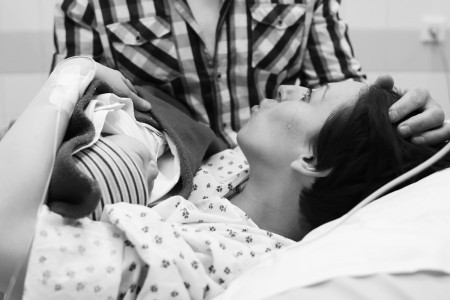 narození miminka v porodnici